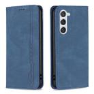 For Samsung Galaxy S23 5G Magnetic RFID Blocking Anti-Theft Leather Phone Case(Blue) - 1