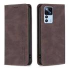 For Xiaomi 12T / 12T Pro / Redmi K50 Ultra Magnetic RFID Blocking Anti-Theft Leather Phone Case(Brown) - 1