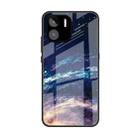 For Xiaomi Redmi A1 4G Colorful Painted Glass Phone Case(Starry Sky) - 1