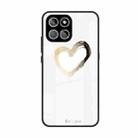 For Honor 8X 5G Colorful Painted Glass Phone Case(Golden Love) - 1