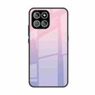 For Honor 8X 5G Colorful Painted Glass Phone Case(Purple Sky) - 1