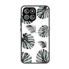 For Honor 8X 5G Colorful Painted Glass Phone Case(Banana Leaf) - 1