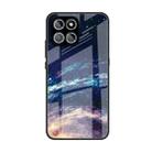 For Honor 8X 5G Colorful Painted Glass Phone Case(Starry Sky) - 1