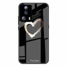 For Xiaomi Civi 2 Colorful Painted Glass Phone Case(Black Love) - 1