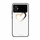 For Xiaomi Poco M5 Colorful Painted Glass Phone Case(Golden Love) - 1