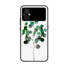 For Xiaomi Poco M5 Colorful Painted Glass Phone Case(Sapling) - 1