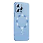 For iPhone 13 Pro Liquid Lens Protector Magsafe Phone Case(Sierra Blue) - 1