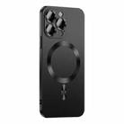 For iPhone 13 Pro Max Liquid Lens Protector Magsafe Phone Case(Black) - 1