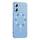 For iPhone 12 Liquid Lens Protector Magsafe Phone Case(Sierra Blue) - 1