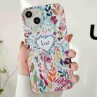 For iPhone 14 Varnishing Water Stick PC Phone Case(Love) - 1