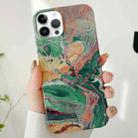 For iPhone 14 Pro Max Varnishing Water Stick PC Phone Case(Waves) - 1