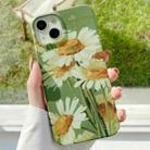 For iPhone 13 Varnishing Water Stick PC Phone Case(Big Chrysanthemum) - 1