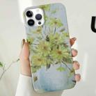 For iPhone 13 Pro Varnishing Water Stick PC Phone Case(Small Chrysanthemum) - 1