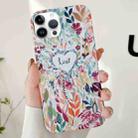 For iPhone 12 Pro Max Varnishing Water Stick PC Phone Case(Love) - 1