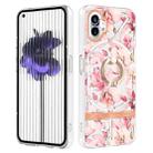 For Nothing Phone 1 Flowers Series TPU Phone Case(Pink Gardenia) - 1