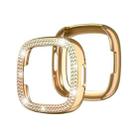 For Fitbit Versa 4 / Sense 2 Double-Row Diamond Electroplating PC Watch Case(Rose Gold) - 1