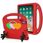 For iPad Air / Air 2 / 9.7 2017 / 9.7 2018 Love Small Palm Holder EVA Tablet Case(Red) - 1