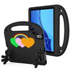 For Lenovo Tab B10 10.1 2020 Love Small Palm Holder EVA Tablet Case(Black) - 1