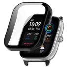 For Amazfit GTS4 Mini PC + Tempered Glass Integrated Protective Watch Case(Black) - 1