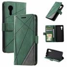For Samsung Galaxy Xcover5 Skin Feel Splicing Leather Phone Case(Green) - 1