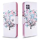 For Huawei P40 Lite Colored Drawing Pattern Horizontal Flip Leather Case with Holder & Card Slots & Wallet(Little Tree) - 1