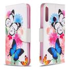 For Huawei P40 Lite E / Y7P Colored Drawing Pattern Horizontal Flip Leather Case with Holder & Card Slots & Wallet(Butterfly) - 1