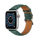 Genuine Leather Watch Band For Apple Watch Ultra 49mm / Series 8&7 45mm / SE 2&6&SE&5&4 44mm / 3&2&1 42mm(Green) - 1