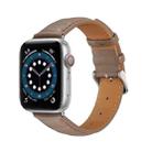 Genuine Leather Watch Band For Apple Watch Series 8&7 41mm / SE 2&6&SE&5&4 40mm / 3&2&1 38mm(Grey) - 1