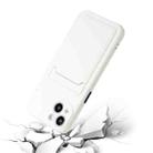 For iPhone 14 Plus Card Slot Design Shockproof TPU Phone Case(White) - 4