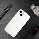 For iPhone 14 Plus Card Slot Design Shockproof TPU Phone Case(White) - 6