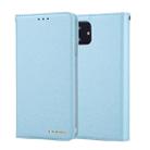 For iPhone 11 CMai2 Silk Texture Horizontal Flip Leather Case with Holder & Card Slots & Photo Frame & Wallet(Mint Green) - 1