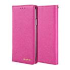 For iPhone XS Max CMai2 Silk Texture Horizontal Flip Leather Case with Holder & Card Slots & Photo Frame & Wallet(Rose Red) - 1