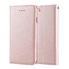 For iPhone SE 2020 & 8 & 7 CMai2 Silk Texture Horizontal Flip Leather Case with Holder & Card Slots & Photo Frame & Wallet(Rose Gold) - 1