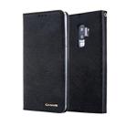 For Galaxy S9 CMai2 Silk Texture Horizontal Flip Leather Case with Holder & Card Slots & Photo Frame & Wallet(Black) - 1