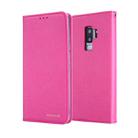 For Galaxy S9 CMai2 Silk Texture Horizontal Flip Leather Case with Holder & Card Slots & Photo Frame & Wallet(Rose Red) - 1