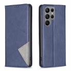 For Samsung Galaxy S23 Ultra 5G Prismatic Invisible Magnetic Leather Phone Case(Blue) - 1