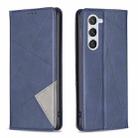 For Samsung Galaxy S23 5G Prismatic Invisible Magnetic Leather Phone Case(Blue) - 1