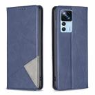 For Xiaomi 12T / 12T Pro / Redmi K50 Ultra Prismatic Invisible Magnetic Leather Phone Case(Blue) - 1