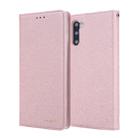 For Galaxy Note 10 CMai2 Silk Texture Horizontal Flip Leather Case with Holder & Card Slots & Photo Frame & Wallet(Rose Gold) - 1