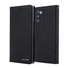 For Galaxy Note 10+ CMai2 Silk Texture Horizontal Flip Leather Case with Holder & Card Slots & Photo Frame & Wallet(Black) - 1