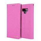 For Galaxy Note 9 CMai2 Silk Texture Horizontal Flip Leather Case with Holder & Card Slots & Photo Frame & Wallet(Rose Red) - 1