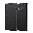 For Galaxy S10+ CMai2 Silk Texture Horizontal Flip Leather Case with Holder & Card Slots & Photo Frame & Wallet(Black) - 1