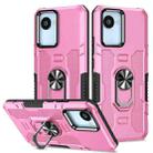 For Realme C30 4G Ring Holder Armor Hybrid Phone Case(Pink) - 1