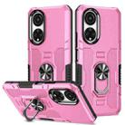 For Honor X7 Ring Holder Armor Hybrid Phone Case(Pink) - 1