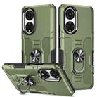 For Honor X7 Ring Holder Armor Hybrid Phone Case(Green) - 1