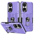 For Honor X7 Ring Holder Armor Hybrid Phone Case(Purple) - 1