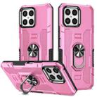 For Honor X8 Ring Holder Armor Hybrid Phone Case(Pink) - 1