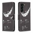 For Samsung Galaxy S23+ 5G Drawing Pattern Leather Phone Case(Smirk) - 1