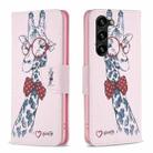 For Samsung Galaxy S23+ 5G Drawing Pattern Leather Phone Case(Deer) - 1