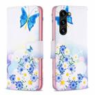 For Samsung Galaxy S23+ 5G Drawing Pattern Leather Phone Case(Butterfly Love) - 1